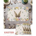 thumbnail image 6 of Easter Placemats Set of 6, Bunny Rabbit Ears Placemat for Dining Table Decorations, Flowers Easter Egg Place Mats, Spring Table Mats for Kitchen Dinner Seasonal Holiday Party Decor, 6 of 6