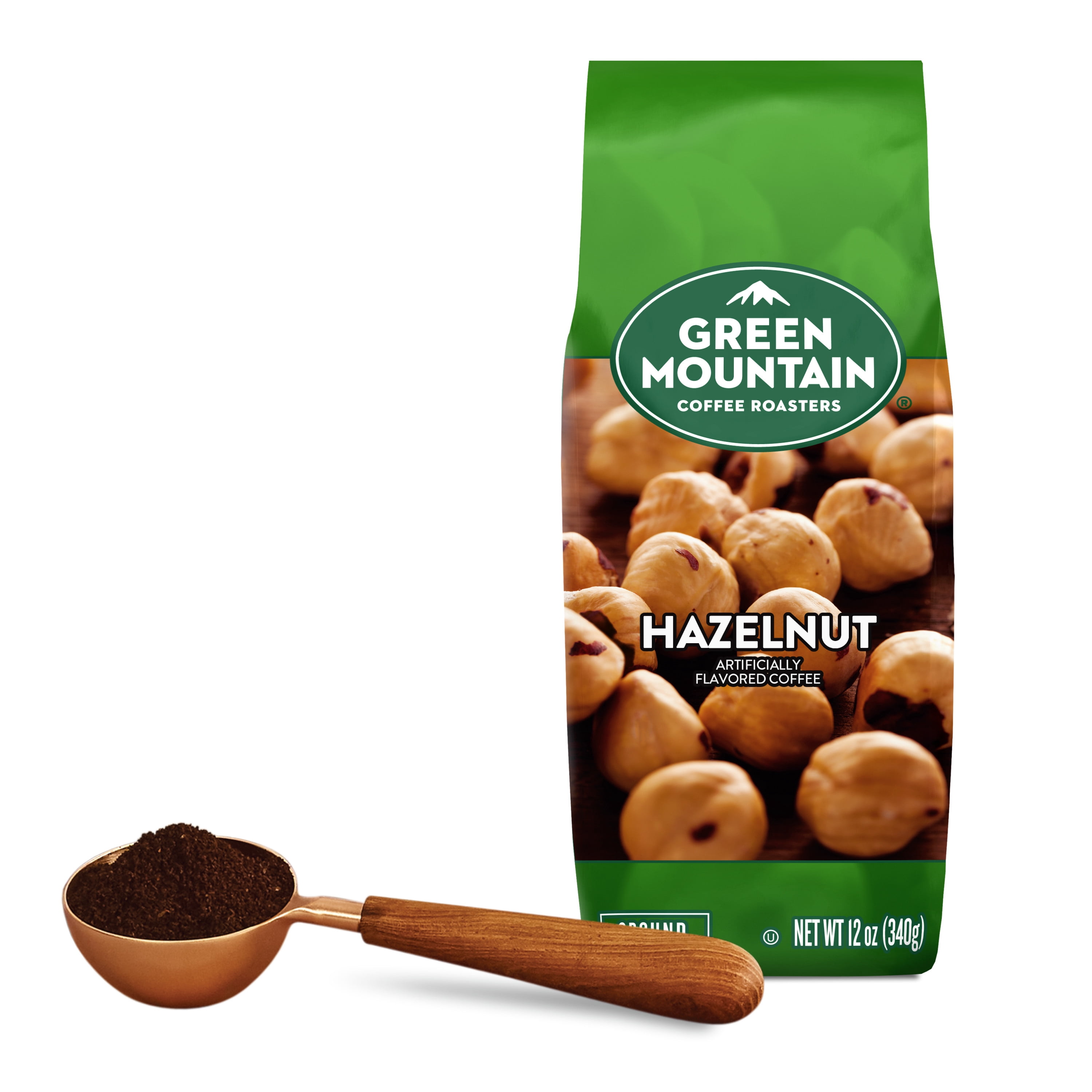 Green Mountain Coffee Roasters Hazelnut, Light Roast, Ground Coffee, 12 oz