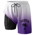 thumbnail image 4 of HUANBAI Men's Swim Trunks Dry Board Shorts, 4 of 4