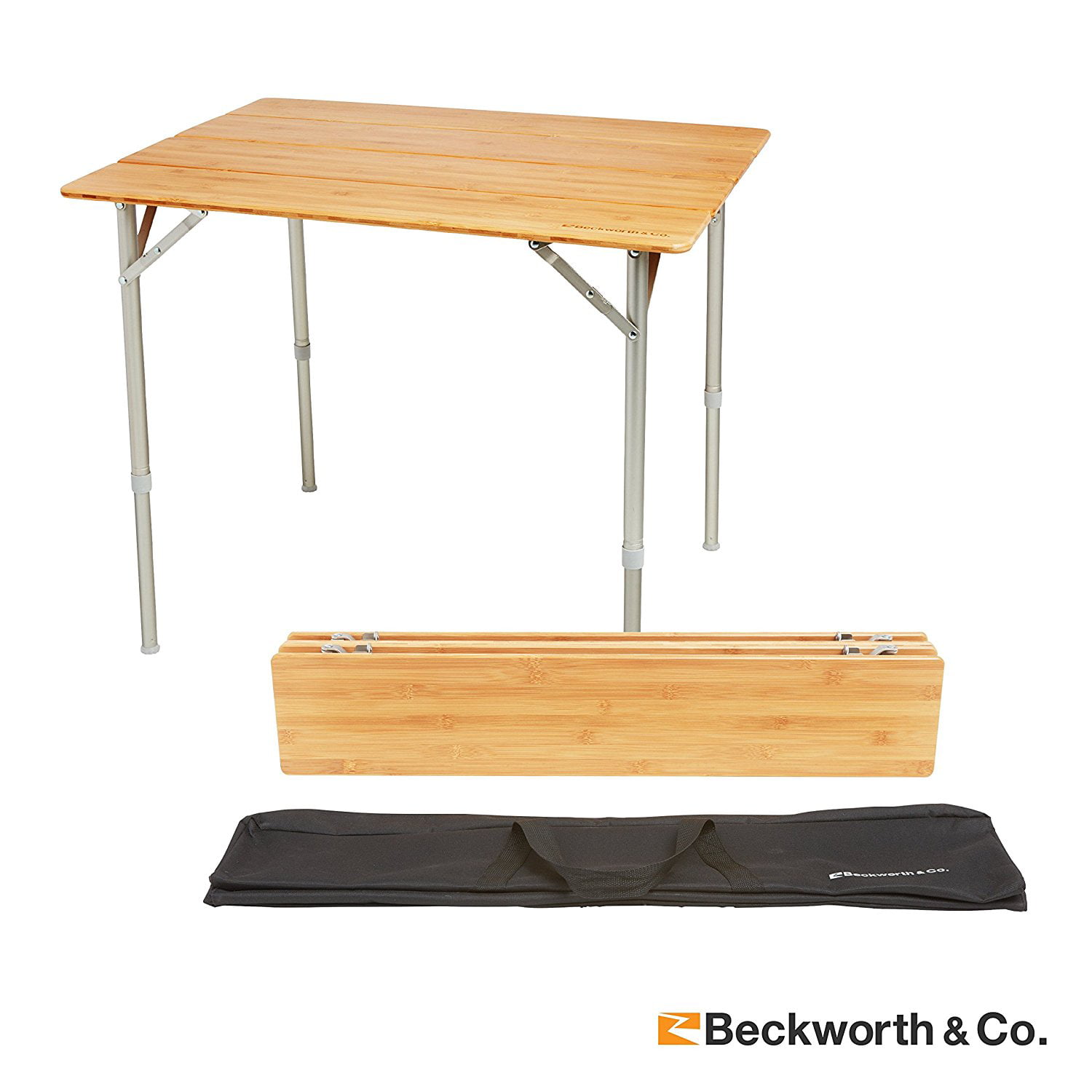 Folding Picnic Table  with Carry Bag Adjustable Height 