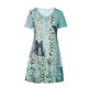 thumbnail image 4 of Vestido de manga corta con estampado floral elegante y sexy con cuello en V para mujer a la moda Pompotops  hdfakjf5940, 4 of 6