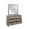 thumbnail image 4 of Topline Home Furnishings Commode grise patinée avec miroir, 4 of 4