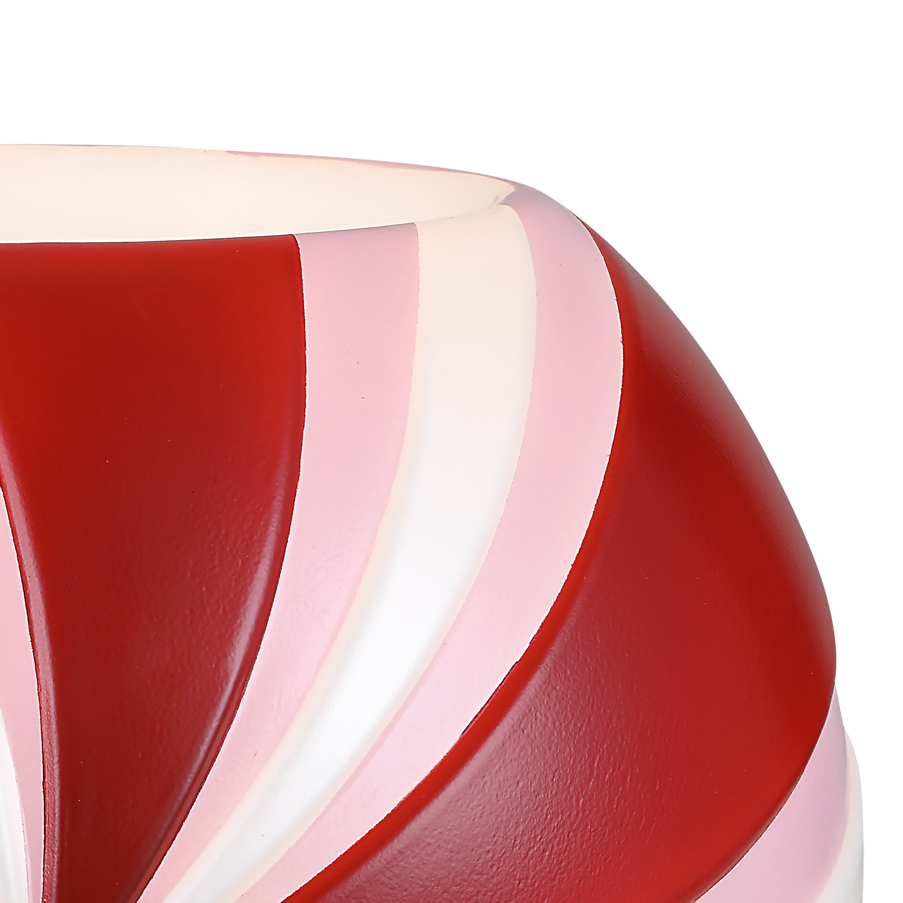 Mr. Christmas 12" Blow Mold Peppermint Candy Bowl, Red