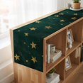 thumbnail image 6 of Teal Stars 120 Inch Table Runner, Elegant Art Sky Star Farmhouse Dresser Scarf Cotton & Linen Tablerunner for Dining/Kitchen Island/Holiday Party Décor 13" x 120", 6 of 9