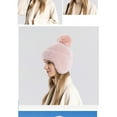 thumbnail image 3 of Babysbule Hats for Women Winter Winter Women Solid Color Fashionable Plush And Thick Warm Ear Protection Hood, 3 of 3