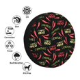 thumbnail image 5 of Spare Tire Cover, Red Chili Wheel Cover Tire Covers for Trailers Car Truck Camper Universal Tire Covering Fits Diameter 16 inch, 5 of 7