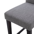 thumbnail image 4 of Maddie Home 35" Fabric Counter Height Barstool in Dark Gray (Set of 2), 4 of 5