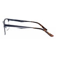 thumbnail image 3 of Men Large Metal Frame Clear Progressive Reading Glasses - Zero Power On Top - No Bubble 6035 +1.75, 3 of 4