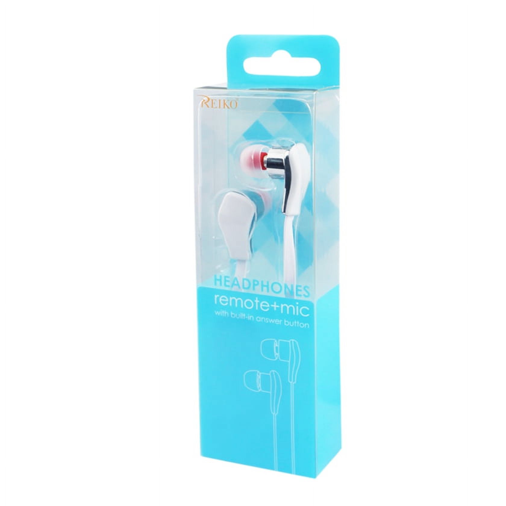 35Mm Earphone With Mic Double Color Earbud Tips White Walmart