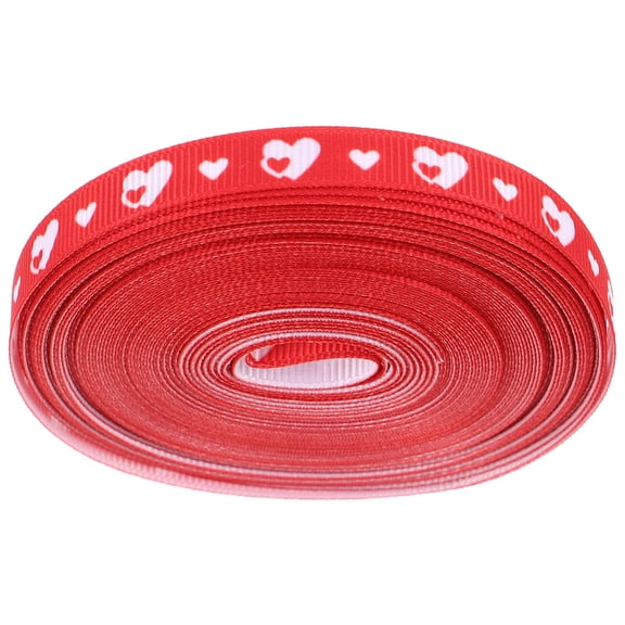 FOMIYES Red Valentine's Day Polyester Ribbon for Romantic Decorations
