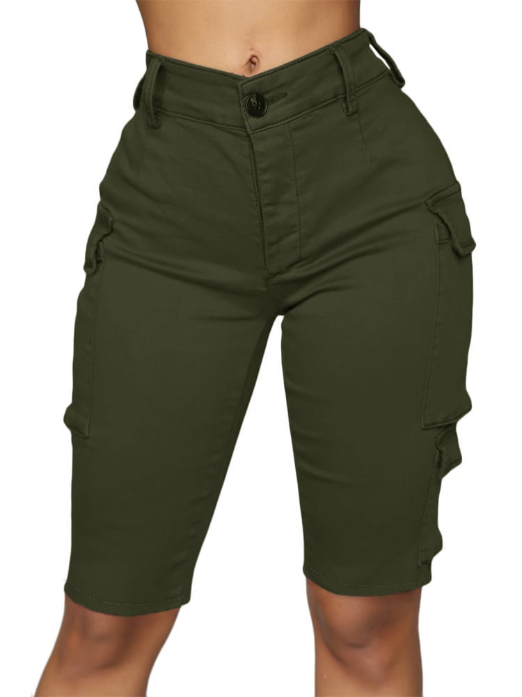 cargo high waisted shorts