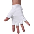 thumbnail image 3 of HSHDLDF JISEN Men PU Leather Punk Half Finger Snap Performance Gloves, 3 of 7