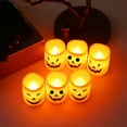 thumbnail image 7 of Decorations Without Flame Candles Led Flash Battery Pillar Candles Like Autumn Holiday Party Decorative Set Night Lights, 7 of 7