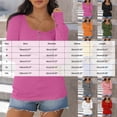 thumbnail image 3 of LIWENLI Womens Long Sleeve Shirts Fall Henley Tops Soft Ribbed Knit Button Up Slim Fitted T-Shirts (Pink,XXL), 3 of 5