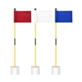 thumbnail image 1 of Juego de banderas de minigolf KINGTOP, 87 cm, portátil, paquete de 3, 1 of 9