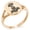 Rose Gold, variant on Stainless Steel Asgard Mjolnir Thor's Hammer Viking Norse Minimalist Oval Top Polished Statement Signet Ring