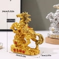 thumbnail image 5 of Year of The Horse 2026 Resin Horse Statue, Resin Horses Sculpture Chinese New Year Horses decoration -5.5In, 5 of 10