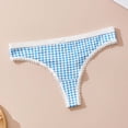 thumbnail image 4 of Blmnix Cheeky Panties for Women Thong Underwear Cute Underwear Panty Lace Panties Blue Sexy Panties for Women,XL, 4 of 9