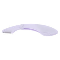 1 Pc Mini Folding Eyebrow Trimmer for Bathroom Travel Toilet Bedroom Purple ABS Stainless Steel