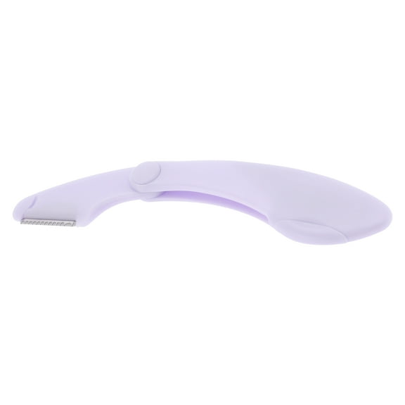1 Pc Mini Folding Eyebrow Trimmer for Bathroom Travel Toilet Bedroom Purple ABS Stainless Steel