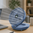 thumbnail image 4 of 2 in 1 Desk Fan and Hanging Fan, 7.4" Foldable Portable Fan, USB Charge Table Fan for Home, Office and Outdoor, 4 of 5