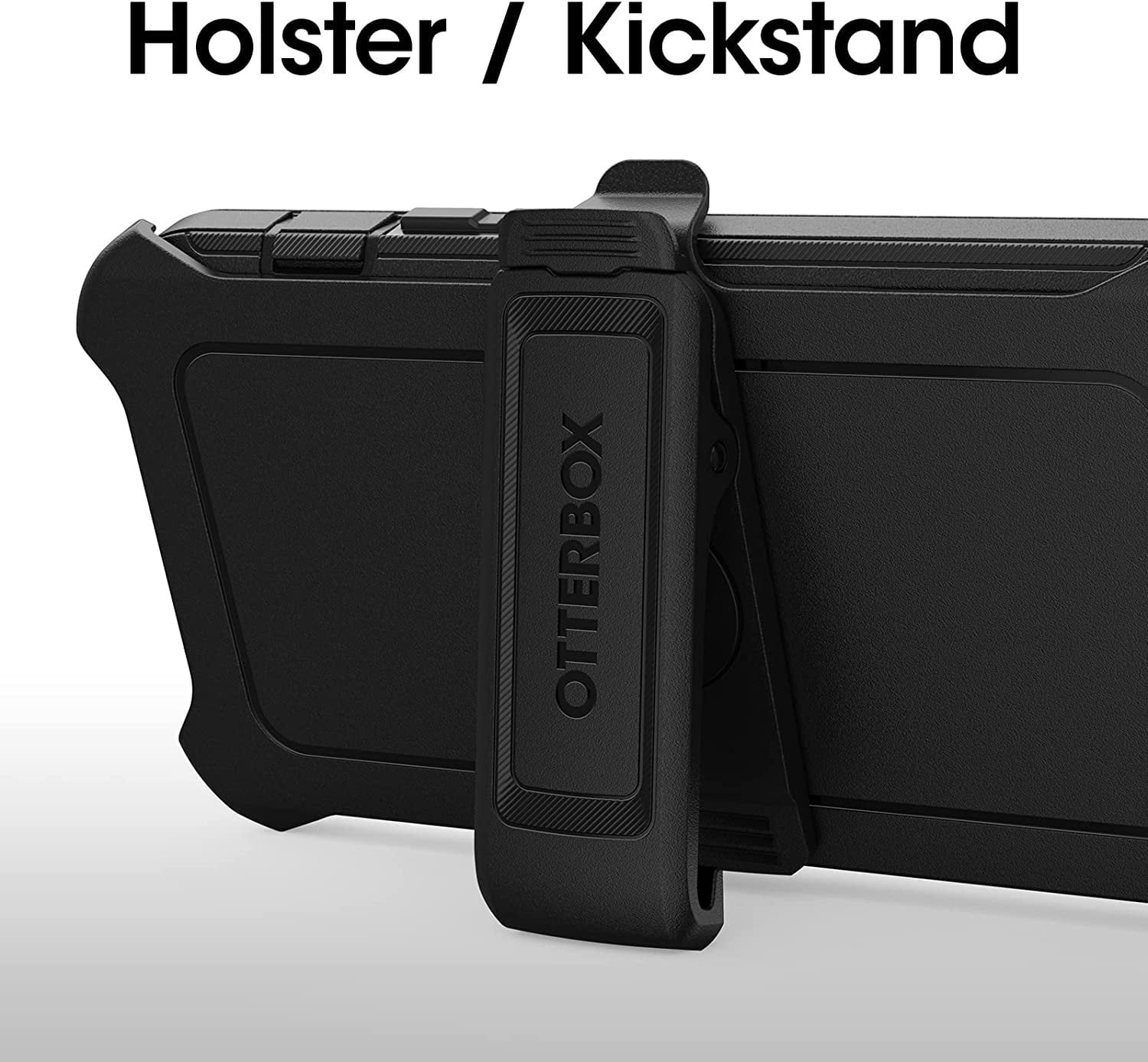 OtterBox Defender Series Case with Belt Clip for iPhone 14 Plus, Black