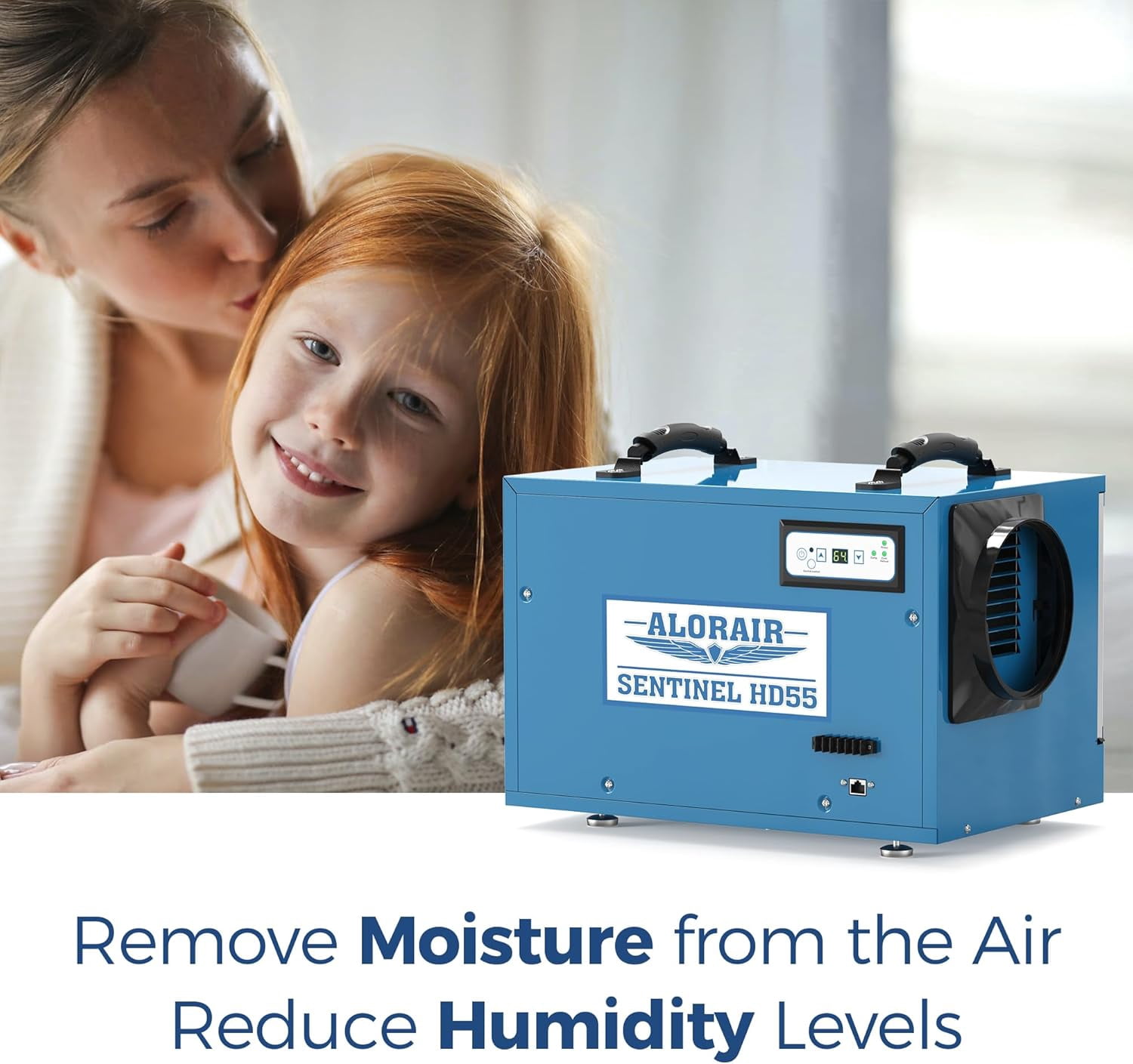 ALORAIR Commercial Dehumidifiers 113 Pint, with drain Hose for Crawl Spaces, Basements, Industry Water Damage Unit, Compact, Portable, Auto Defrost, Memory Starting, 5 Years Warranty