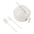 thumbnail image 1 of Tableware 2 Ramen Bowl Set with Lid and Handle for Apartment Kitchen Durable Dishwasher Safe Includes Chopsticks Spoons and Forks, 1 of 4