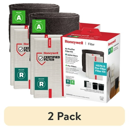(2 pack) Honeywell Air Purifier Replacement Filter, HRFARVP, HEPA Filter, Value Pack