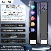 AI Translator Pen 1pc, Smart Scanning Pen with 134-Language Instant Translation 3.69 HD Touch Screen for Students Business