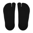 thumbnail image 1 of Calcetines invisibles de mujer Yuyangstore 2 Toe Flip Flop bajo negro, 1 of 8
