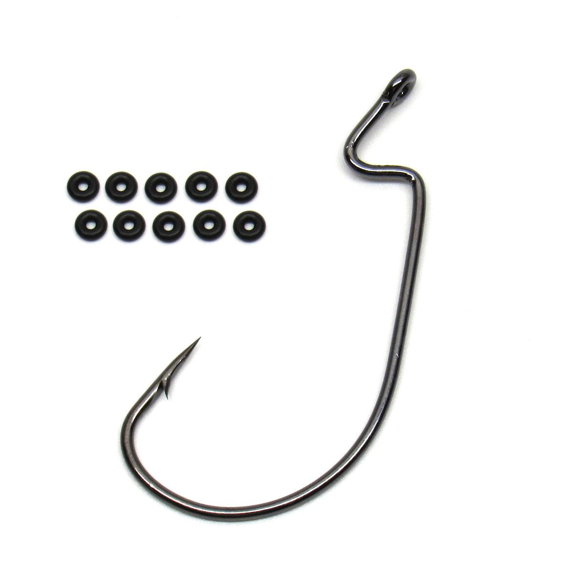 OWNER OFFSET WORM HOOK 5101 BASS FISHING WORM HOOK SELECT SIZE 