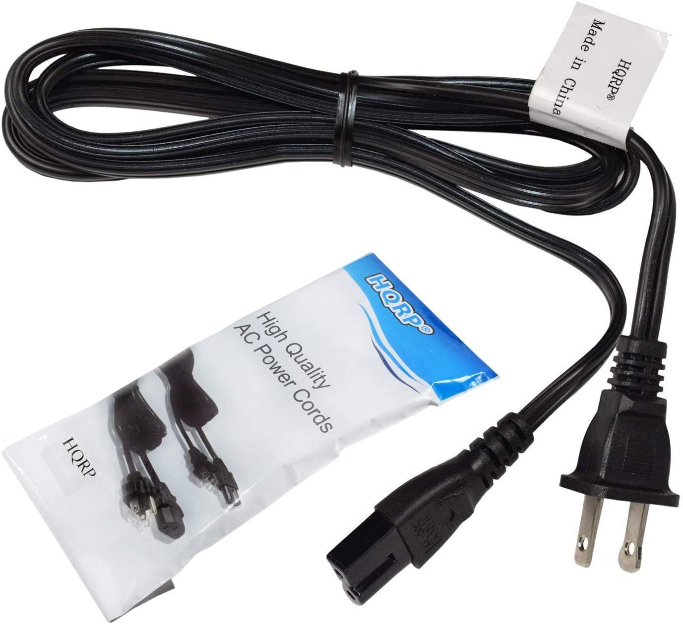 HQRP AC Power Cord works with COMPANION Stereo 3, 5 Speakers, Companion 3 Series II Multimedia Speaker System Mains Cable - image 1 of 7