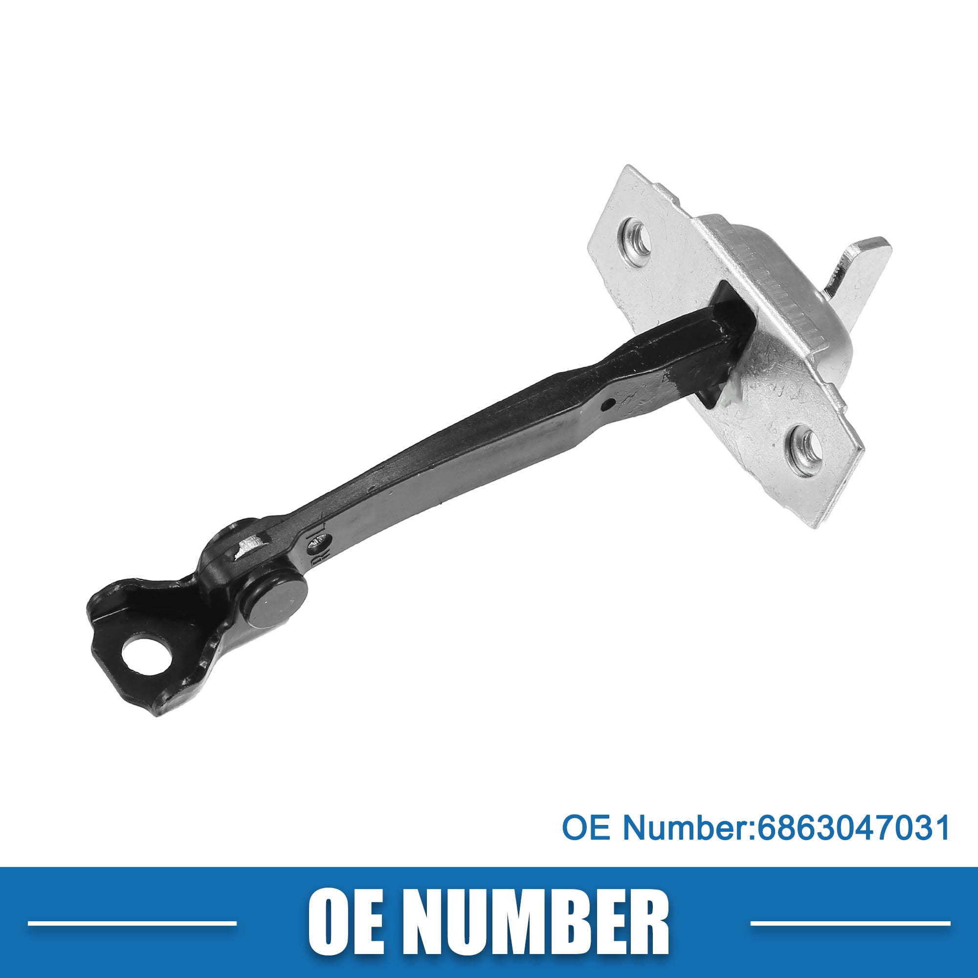 Unique Bargains Door Check Stop Strap for Toyota Prius 2011-2015 Metal Silver Tone