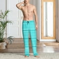 thumbnail image 2 of Balery Turquoise Wooden Pantalones de pijama para hombre, pijama ultraligero, pantalón de descanso-3X-Large, 2 of 6