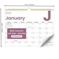 thumbnail image 3 of Wall Calendar 2025-2026 Desk Calendar, 11.5" x 14.8" Simplified 2025 Wall Calendar for Home and Office Include 18 Months January 2025 to June 2026 With Vacation Overview, 3 of 5