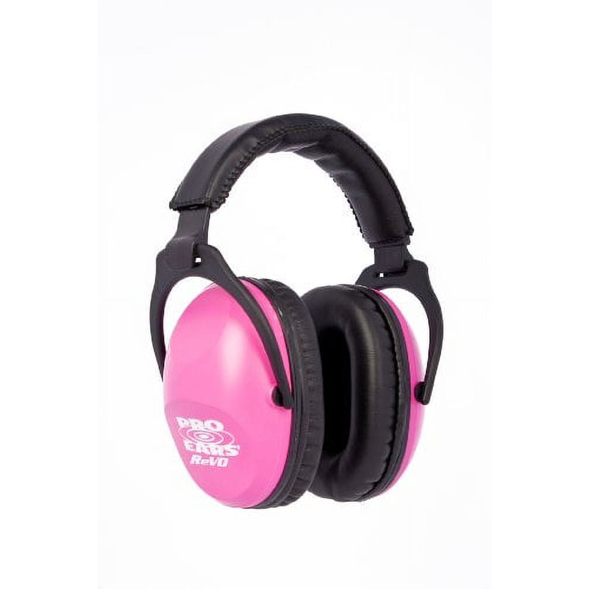 Pro Ears ReVO Passive Hearing Protection Ear Muffs, NRR 25, Comfortable Fit for Children & Adults with Smaller Heads, ProForm Leather Ear Cushions, Made in USA