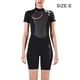 thumbnail image 2 of HETSUITS MANGULA CORTA MANTENGA CALIENTE PREVENCIÓN DE SACADOR PREVENCIÓN PROFESIONAL Traje de baño Traje de buceo para snorkel natación en agua fría Negro para mujer S 1.5mm Scienceny  OD017108-08, 2 of 6