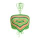 thumbnail image 1 of Lucakuins - Camisola corta con cuello halter para mujer, sin mangas, sin espalda, con estampado de corazón, dobladillo de pañuelo, camisola de ganchillo Lucakuins S-L, 1 of 8