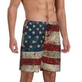 thumbnail image 2 of Pofeuu American Flag1 Print Men's Soft Woven Elastic Waistband Sleep Pajama Short-Medium, 2 of 6