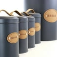 thumbnail image 2 of MegaChef 5-Piece Canister Set, Gray, 2 of 8