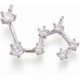 thumbnail image 1 of 1 colgante de constelación de latón con circonitas cúbicas engastadas en micro pavé. Doce constelaciones., 1 of 2