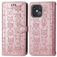 thumbnail image 2 of K-Lion for iPhone 11 Pro Max Wallet Case,Cute Luxury Embossed Animal Pattern PU Leather Card Holder Flip Folio Case Shockproof Kickstand Full Protection Phone Cover for Women Girls,Rosegold, 2 of 5