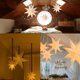 thumbnail image 4 of Decoración para el hogar, decoración de habitaciones, decoración de paredes: luces navideñas colgantes con forma de estrellas., 4 of 9