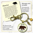 thumbnail image 2 of Mama Bear Gutsy Goodness Bronze Metal Keychain 30mm Pendant New Mom Handmade Adult Female Jewelry Gift, 2 of 8