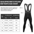 thumbnail image 6 of Leopatrix Mens Cycling Bib Pants Fleece-Lined 4D Padded Bike Bib Tights Bicycle Biking Long Pants Black, 6 of 7