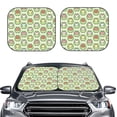 thumbnail image 2 of Naloa Cute Chubby Frog 2 Piece Foldable Car Sun Shades, Car Windshield Sunshade, Front Window Sunshade for Car, Truck, SUV - Small, 2 of 7