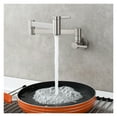 thumbnail image 3 of Brass Kitchen Faucet Wall Mount Pot Filler Faucet 360 Rotatable Folding Lengthened With Double Joint Swing Arms Cold Water Tap ,Easy to Install, 3 of 7