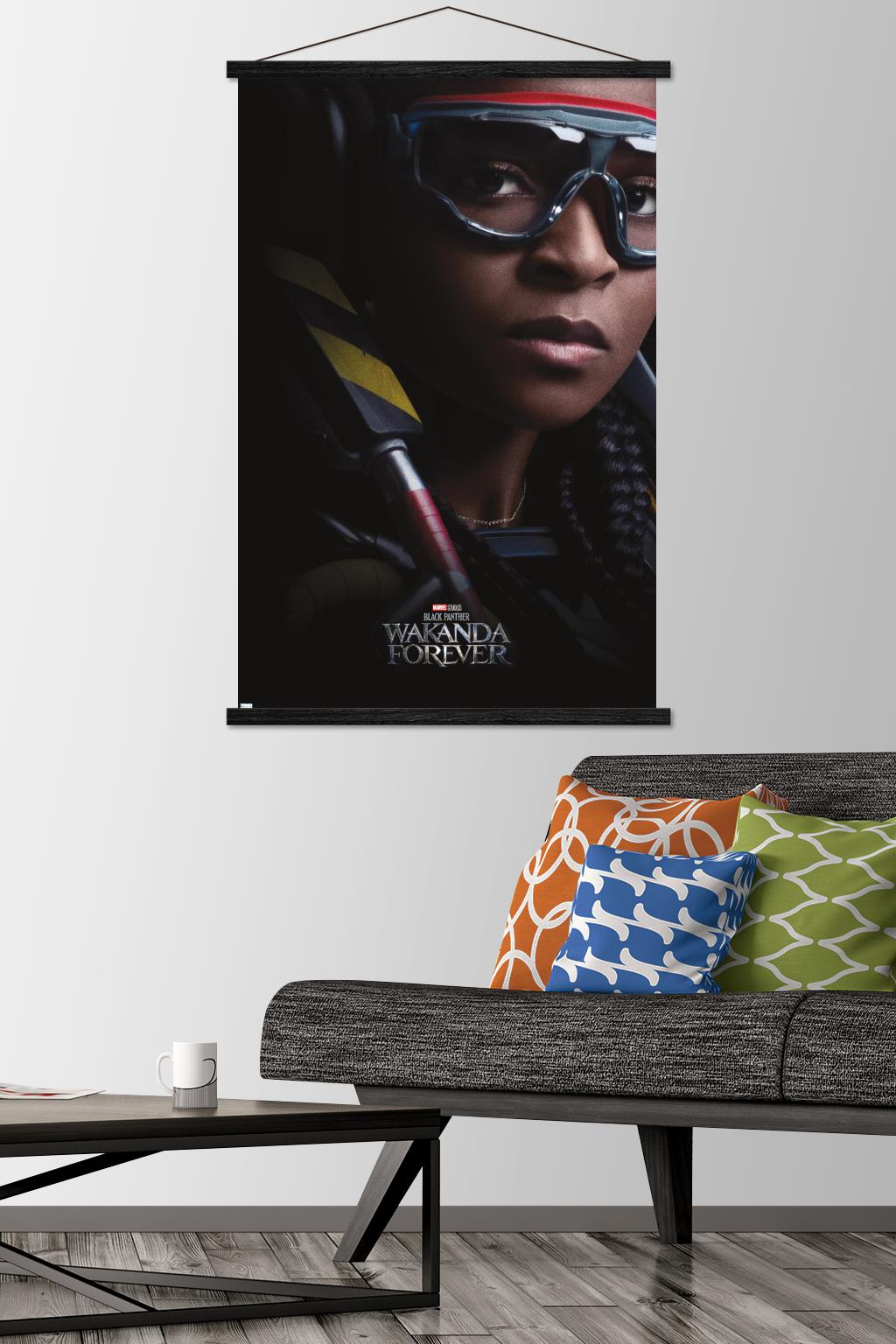 Marvel Black Panther: Wakanda Forever - Ironheart One Sheet Wall Poster with Magnetic Frame, 22.375" x 34"