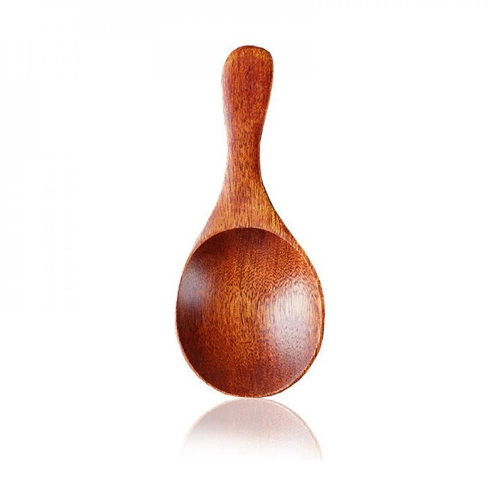 Simple Small Tea Spoon Kitchen Cooking Utensil Tool Soup Teaspoon Catering For Kicthen Wooden Dessert Milk Powder Spoon